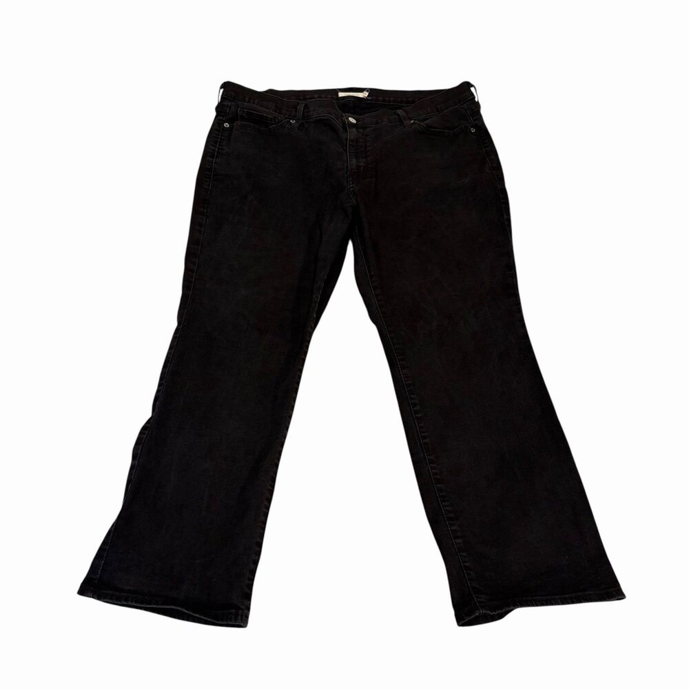 Levi’s Jeans Classic Straight Womens 20W Black Tab‎ Denim Stretch Plus Size